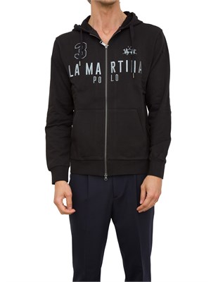 FELPA LA MARTINA NERO in UOMO