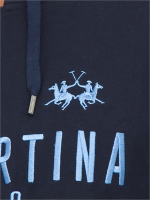 FELPA LA MARTINA BLU in UOMO