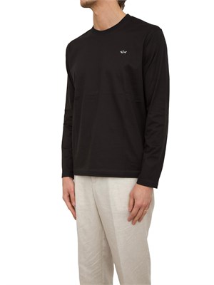 T-SHIRT PAUL&SHARK NERO in UOMO