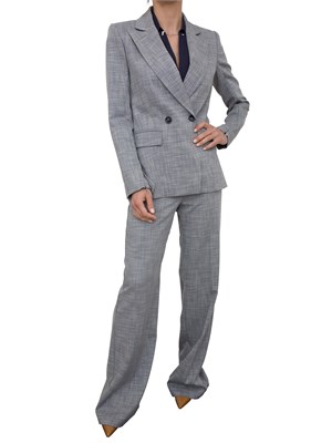 Giacca grigia Patrizia Pepe modello doppiopetto in tessuto crêpe in DONNA