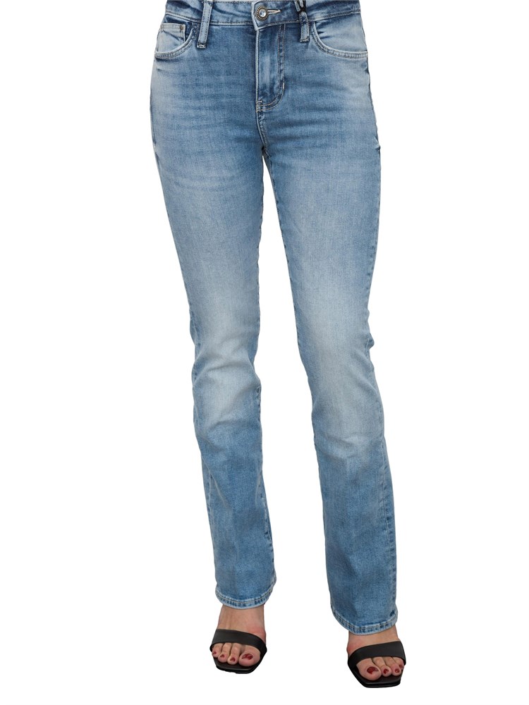 Jeans donna 5 tasche Guess Jeans lavaggio medio effetto used