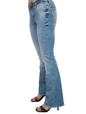 Jeans donna 5 tasche Guess Jeans lavaggio medio effetto used in DONNA