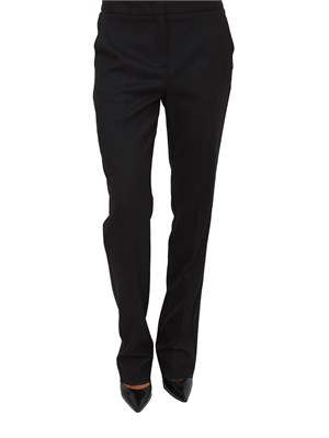 Pantaloni Emme Marella in misto lana stretch nero in DONNA