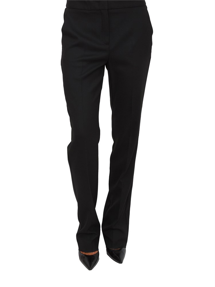 Pantaloni Emme Marella in misto lana stretch nero