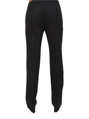 Pantaloni Emme Marella in misto lana stretch nero in DONNA