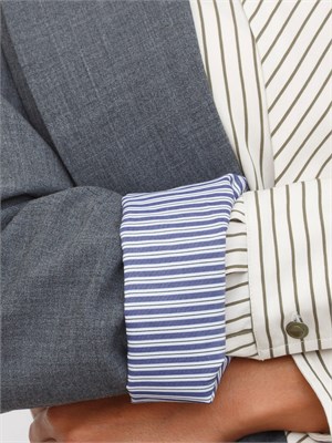 Giacca Marella in misto lana grigia con fit dritto e fodera a contrasto in DONNA