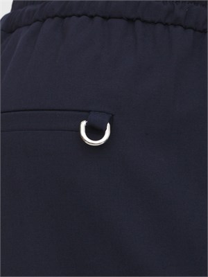 Pantalone slim fit Marella in misto lana blu con tasche alla francese in DONNA