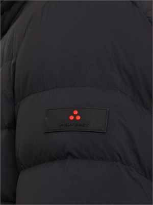 Piumino nero Peuterey in tela stretch in UOMO
