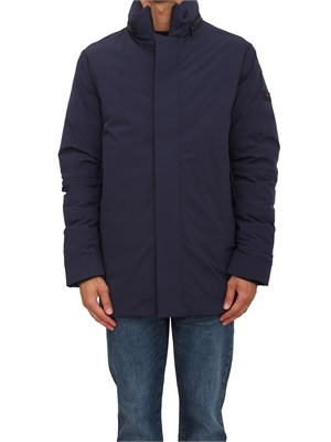 Giacca stretch blu Peuterey con cappuccio estraibile in UOMO