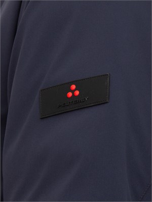 Giacca stretch blu Peuterey con cappuccio estraibile in UOMO