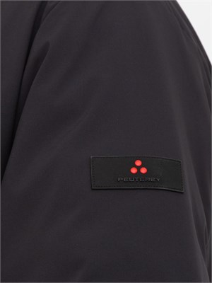 Giacca stretch nero Peuterey con cappuccio estraibile in UOMO