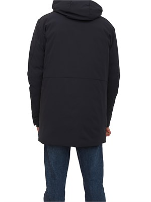 Giaccone nero Peuterey stretch antivento in UOMO