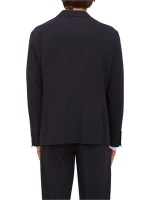 Giacca monopetto Armani Exchange in tessuto fluido blu in UOMO
