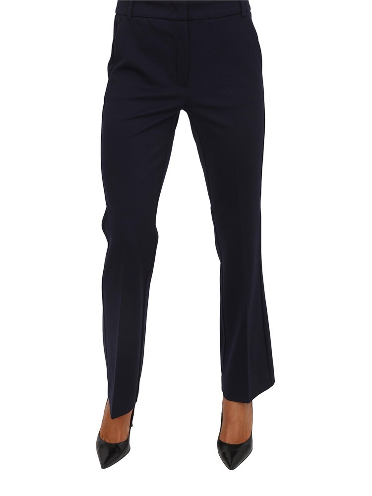 Pantaloni slim fit Emme Marella in pregiato tessuto blu