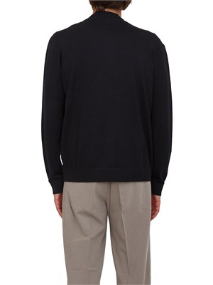 Cardigan con zip blu Armani Exchange in UOMO