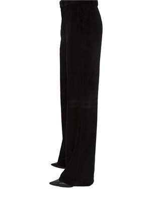 Pantaloni donna Circolo 1901 in velluto nero in DONNA