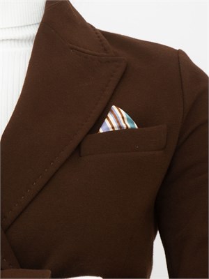 Giacca doppiopetto donna Circolo 1901 in lana vergine marrone in DONNA
