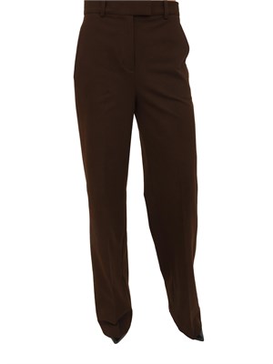 Pantaloni donna Circolo 1901 in lana vergine marrone in DONNA