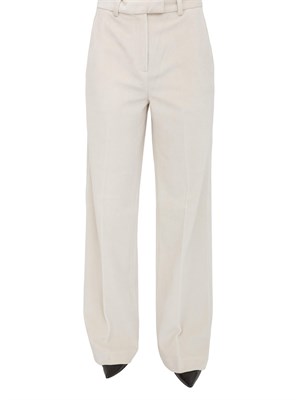 Pantaloni donna Circolo 1901 in velluto bianco in DONNA