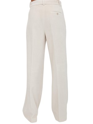 Pantaloni donna Circolo 1901 in velluto bianco in DONNA