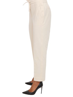 Pantaloni donna Circolo 1901 in lana vergine crema in DONNA