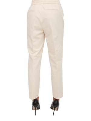 Pantaloni donna Circolo 1901 in lana vergine crema in DONNA