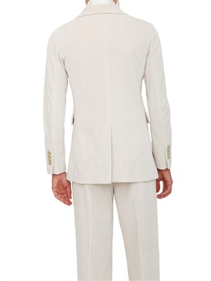 Giacca doppiopetto donna Circolo 1901 in velluto bianco con bottoni oro in DONNA