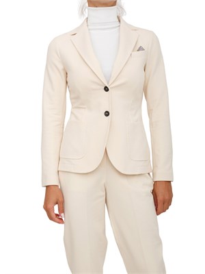 Giacca monopetto donna Circolo 1901 in lana crema con due bottoni in DONNA