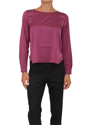 Blusa Emme Marella in tessuto viola effetto seta in DONNA