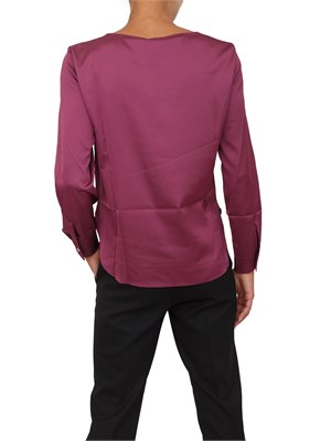 Blusa Emme Marella in tessuto viola effetto seta in DONNA