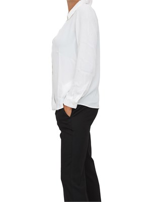 Camicia Emme Marella in popeline bianco stretch in DONNA