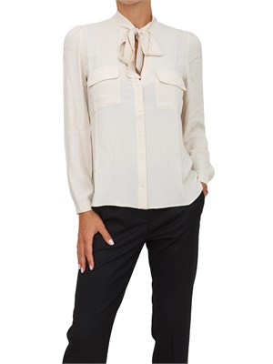 Camicia Emme Marella in misto acetato e seta avorio in DONNA