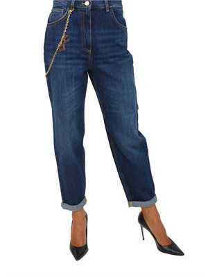 Jeans Elisabetta Franchi con catena gioiello in DONNA