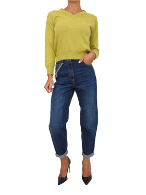 Jeans Elisabetta Franchi con catena gioiello in DONNA