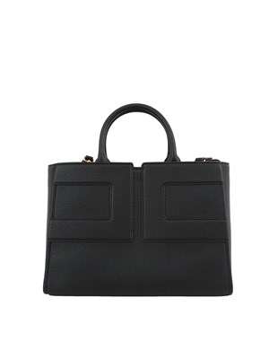 Borsa tote grande nero Elisabetta Franchi con logo in DONNA