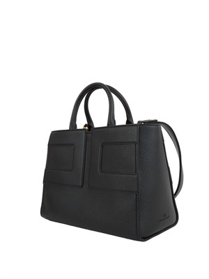Borsa tote grande nero Elisabetta Franchi con logo in DONNA