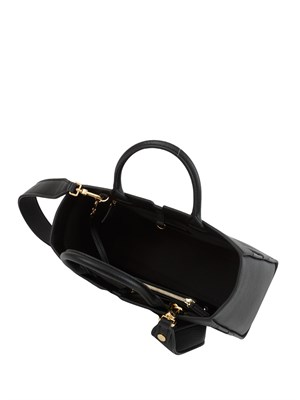 Borsa tote grande nero Elisabetta Franchi con logo in DONNA