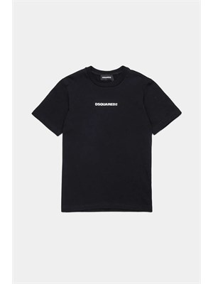 DSQUARED2 JUNIOR T-shirt Dsquared2 Kids nero con logo in BAMBINO