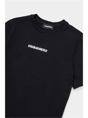 DSQUARED2 JUNIOR T-shirt Dsquared2 Kids nero con logo in BAMBINO