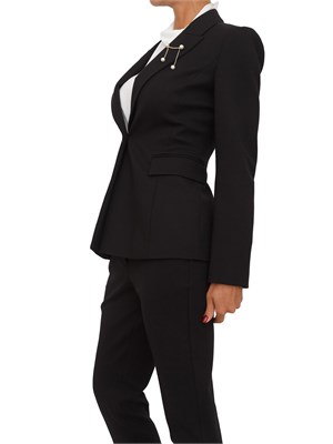 Giacca Liu Jo donna in punto milano nera con spilla removibile in DONNA