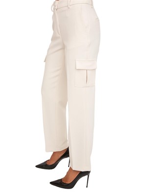 Pantaloni Blugirl in cady mano calda avorio in DONNA