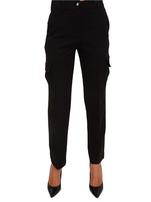 Pantaloni Blugirl in cady mano calda neri in DONNA