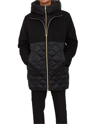 Giubbino Amore Emme Marella in panno e nylon nero in DONNA