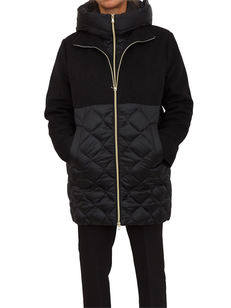 Giubbino Amore Emme Marella in panno e nylon nero