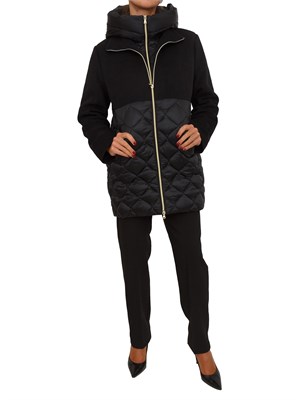 Giubbino Amore Emme Marella in panno e nylon nero in DONNA