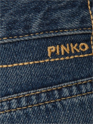 Jeans wide leg Pinko in denim soft stone wash in DONNA