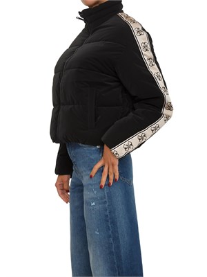 Giubbino Guess Jeans donna in tessuto nero con bande logo in DONNA