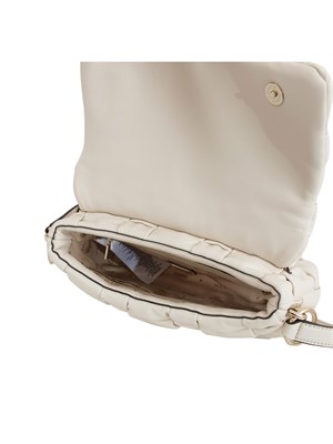 Borsa Marion Guess Jeans in ecopelle intrecciata panna in DONNA
