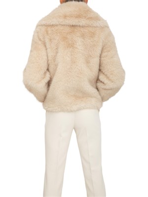 Pelliccia Nenette in ecovolpe beige in DONNA