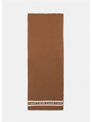Sciarpa Liu Jo donna cammello con logo in DONNA